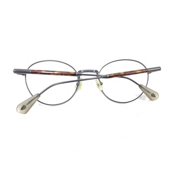 Zac Posen Leland GM Gunmetal Brown Round Eyeglasses Frames 48-21 135 Men Women - Picture 11 of 12